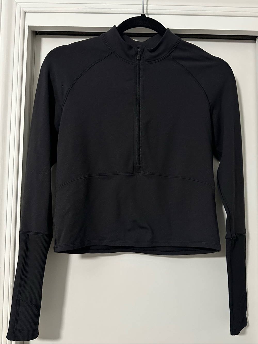 Lululemon Half-Zip Cropped Long Sleeve Top